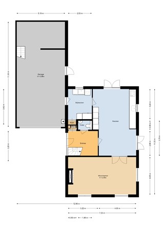 Floorplan - De Wiek 23, 3774 SH Kootwijkerbroek